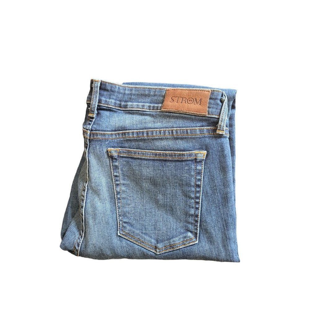 Strom Jeans Women‎ Sz 30 Made In USA Blue Denim Straight Leg